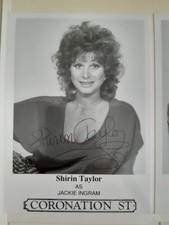 Shirin Taylor Coronation Street Signed Cast Card Photo