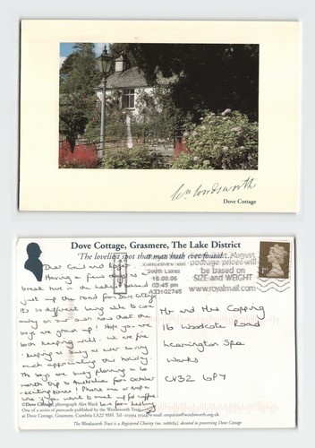 Vintage postcard dove cottage - postcard,
