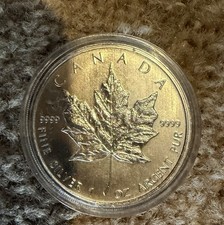 2013 Queen Elizabeth Canadian Maple Leaf Silver Coin Bullion 1oz 0.999 Pure?