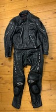 Spyke Black 2 Pieces Motorcycle Suit Size 54