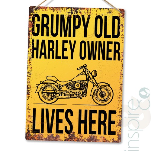 Grumpy old harley owner - harley,