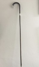 Antique Edwardian Silver Mounted Bamboo Ladies Walking Cane London 1910. 35 Inch
