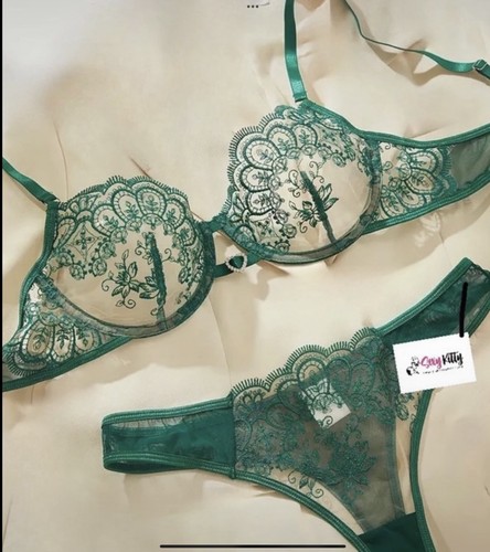 Sexy kitty green - green, sheer