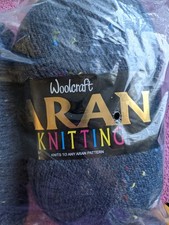  2 x 400g BALLS WOOLCRAFT 25% WOOL ARAN KNITTING YARN 