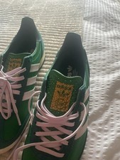 Adidas Unisex Trainers Collegiate Green Size 6 Bright Green! New with Box