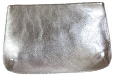 Jigsaw Silver Clutch Bag 