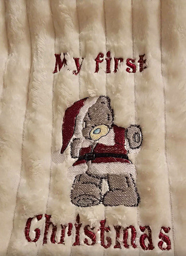First christmas embroidered - first,