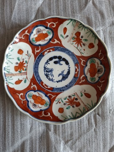 Imari porcelain plate japanese - imari,