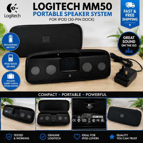 Logitech mm50 portable ipod - logitech,