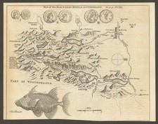The Black Lead Mines in Cumberland. English Lake District. Gent's Mag 1751 map