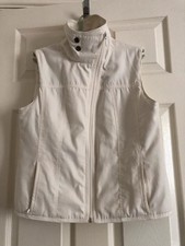 Lakeland new white Gilet.  Size 12.  Fully lined with  zip and 2 side pockets.