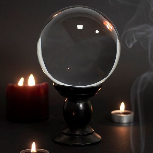 Crystal ball coloured glass - ball, on