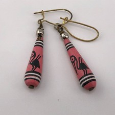 Peruvian Ceramic Bird Earrings