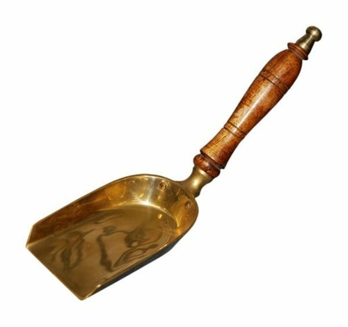 Brass coal shovel scoop - coal,