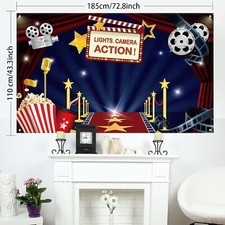 Hollywood Movie Theme Party Decorations Supplies, Large Fabric Hollywood for x