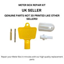 Gas / Electric Meter Box Door Repair Kit: KEY, LOCK/LATCH, HINGES - Complete kit