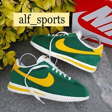 ❤ BNWB & Authentic Nike ® Cortez TXT Trainers in Green & Yellow UK Size 9 EU 44