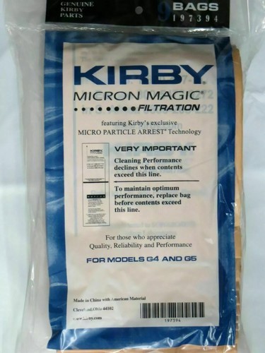 Kirby vacuum cleaner bags g3 - 9,