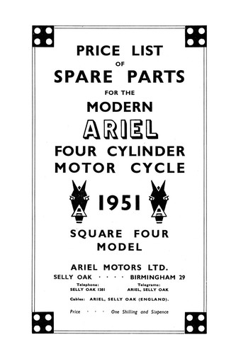 1951 ariel 1000cc - 4g,