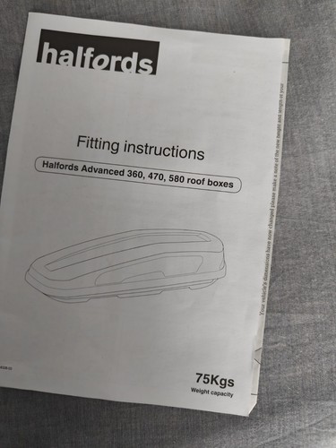 Halfords advanced 580l roof - advanced,