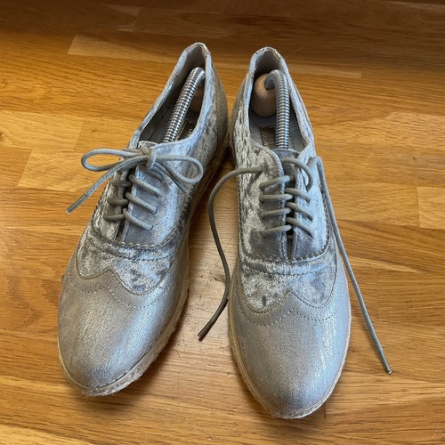 Ladies silver espadrille - ladies,