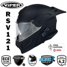 ViPER RS-V121 V8 Bluetooth Flip-Up Motorcycle Crash Helmet ECE 22.06 Touring