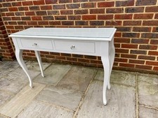Laura Ashley, White Console Table 2 Drawers French Style - Good Condition