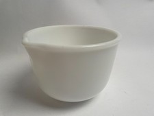 Vtg Sunbeam Mixmaster 10-1183 White Milk Glass Mixing Bowl plant pot  17x12cm