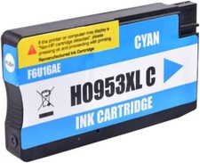 953XL Cyan Ink Cartridge With Ink Levels For HP OfficeJet Pro 8710 Printer