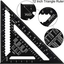 12inch Rafter Square Aluminium Triangle Ruler Protractor Layout, Fast Dispatch