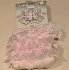 Infant Frilly Tights - School, Christening, Party (Pink) - 0- 18 Months