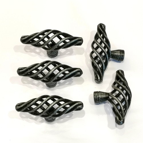 Grey black steel cage oval - cage,