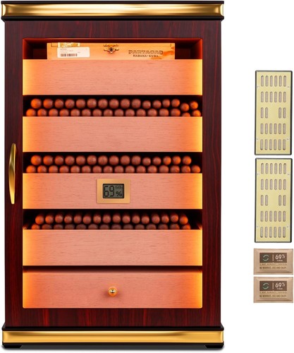 500 cedar wood cigar humidor - cedar,