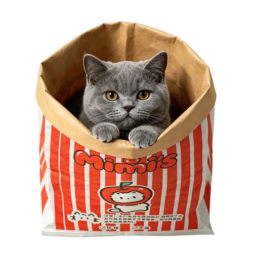 Cat crinkle sack - cat, interactive