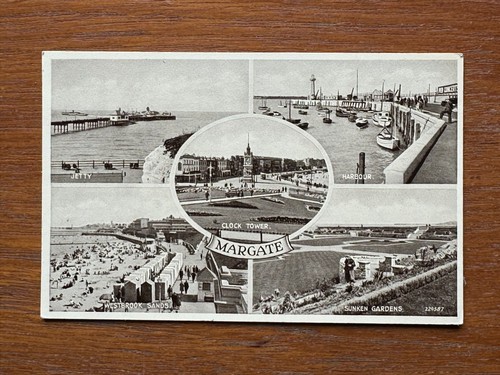 Margate multi view postcard - margate, multi-view