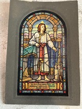 1930s J&R Lamb Studios Stained Glass Approval Card Episcopal Church Buffalo NY