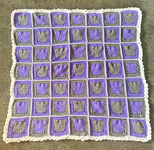 Handmade crochet baby blanket - crochet,