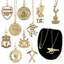 Football Club Gold 18ct Chain Pendant Jewellery Necklace Gift Birthday Present