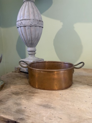 Antique copper double - , handled