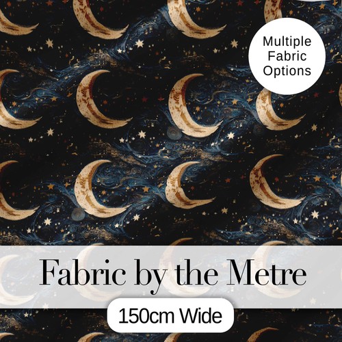 Ornate crescent moon stars - moon,