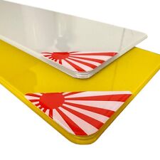 3D Domed Gel JDM Japanese Number Plate Corner Badges Stickers Overlay - Pair