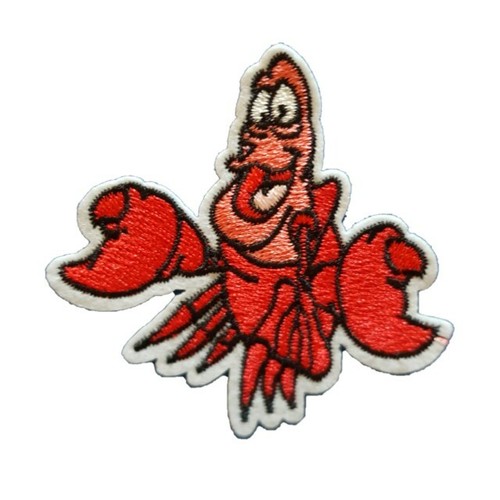Sebastian the crab iron sew - crab, on