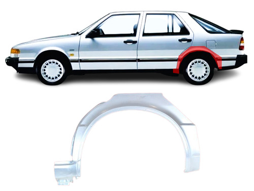 Saab 9000 1985 door rear - saab,