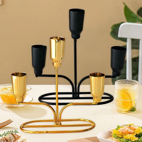 Metal candle holder table - candle,