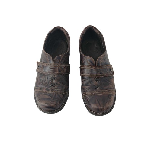 Leather clark clog shoes - clark,