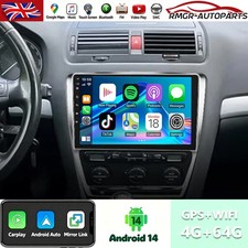 64GB Android 14 10Inch Car Radio GPS WIFI Navi For Skoda Octavia II 2004-2013