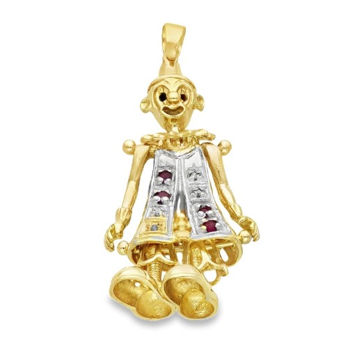 9ct yellow gold - gold, diamond