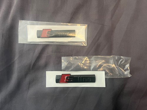 Audi line metal gloss black - s-line,