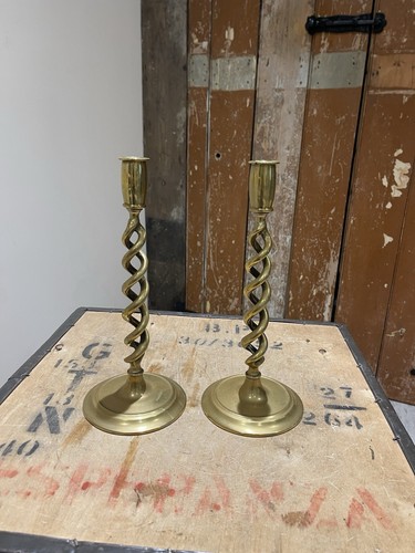 Pair vintage brass - of,