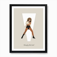 Tina Turner Simply The Best Art Pri Framed Wall Art Poster Canvas Print Picture